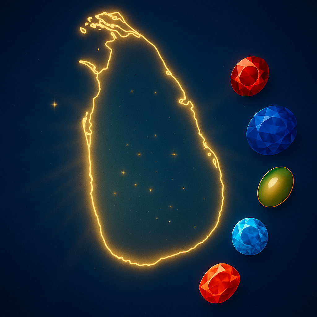 Glowing Sri Lanka with gemstones