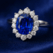 Royal Blue Sapphire engagement ring
