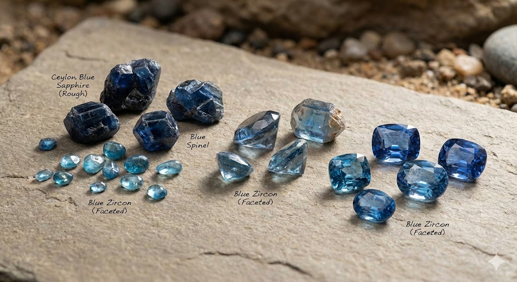 Sri Lanka blue gemstones origin