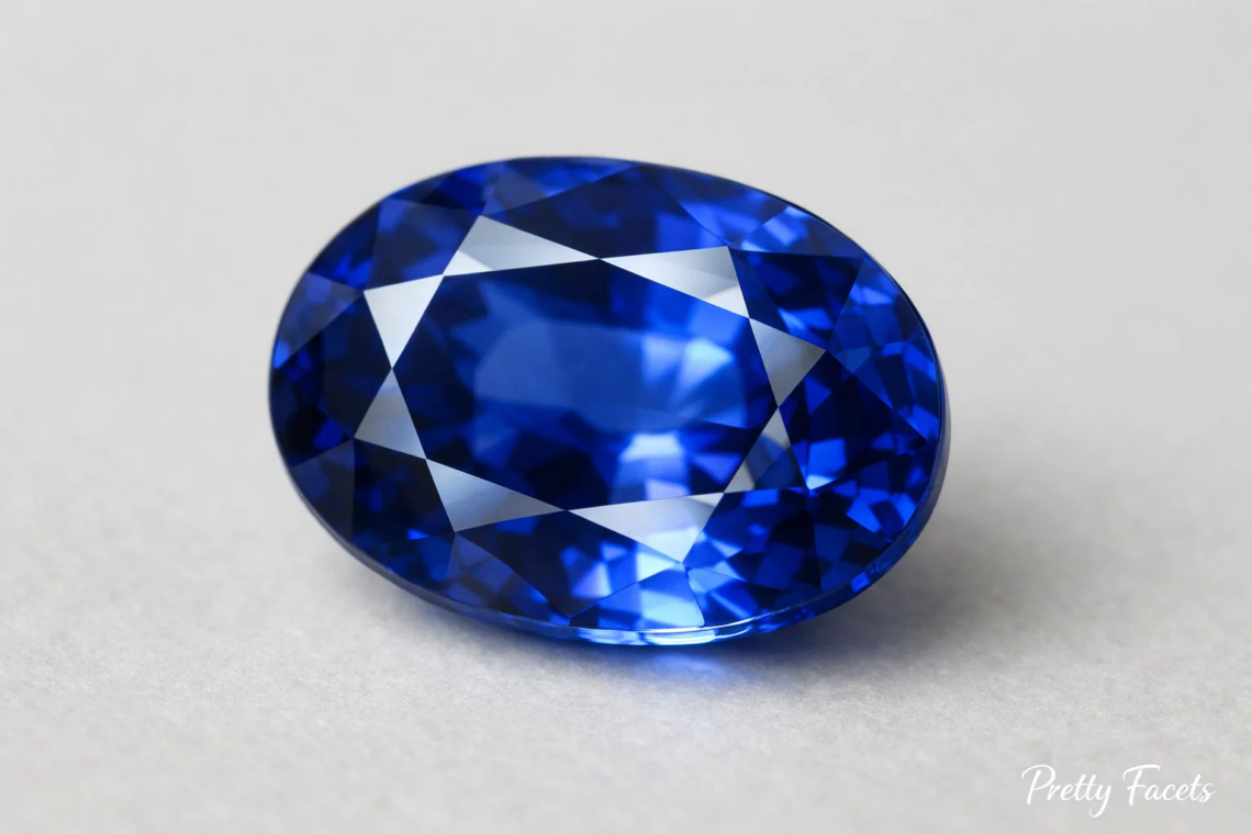 Sri Lankan sapphire gemstone luster